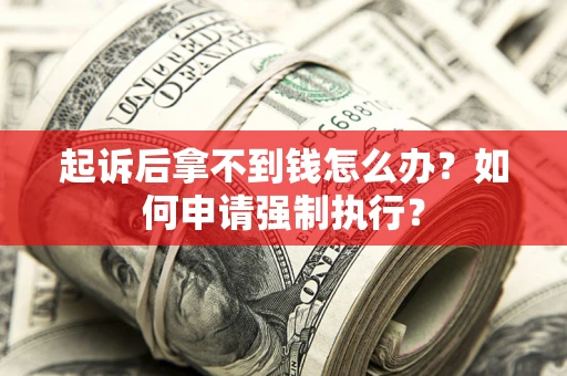 济南起诉后拿不到钱怎么办？如何申请强制执行？