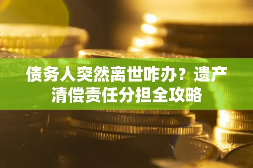 济南债务人突然离世咋办？遗产清偿责任分担全攻略