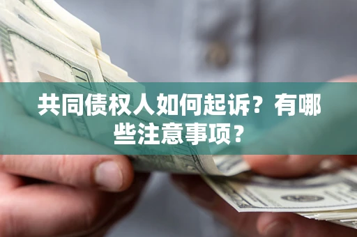 济南共同债权人如何起诉？有哪些注意事项？
